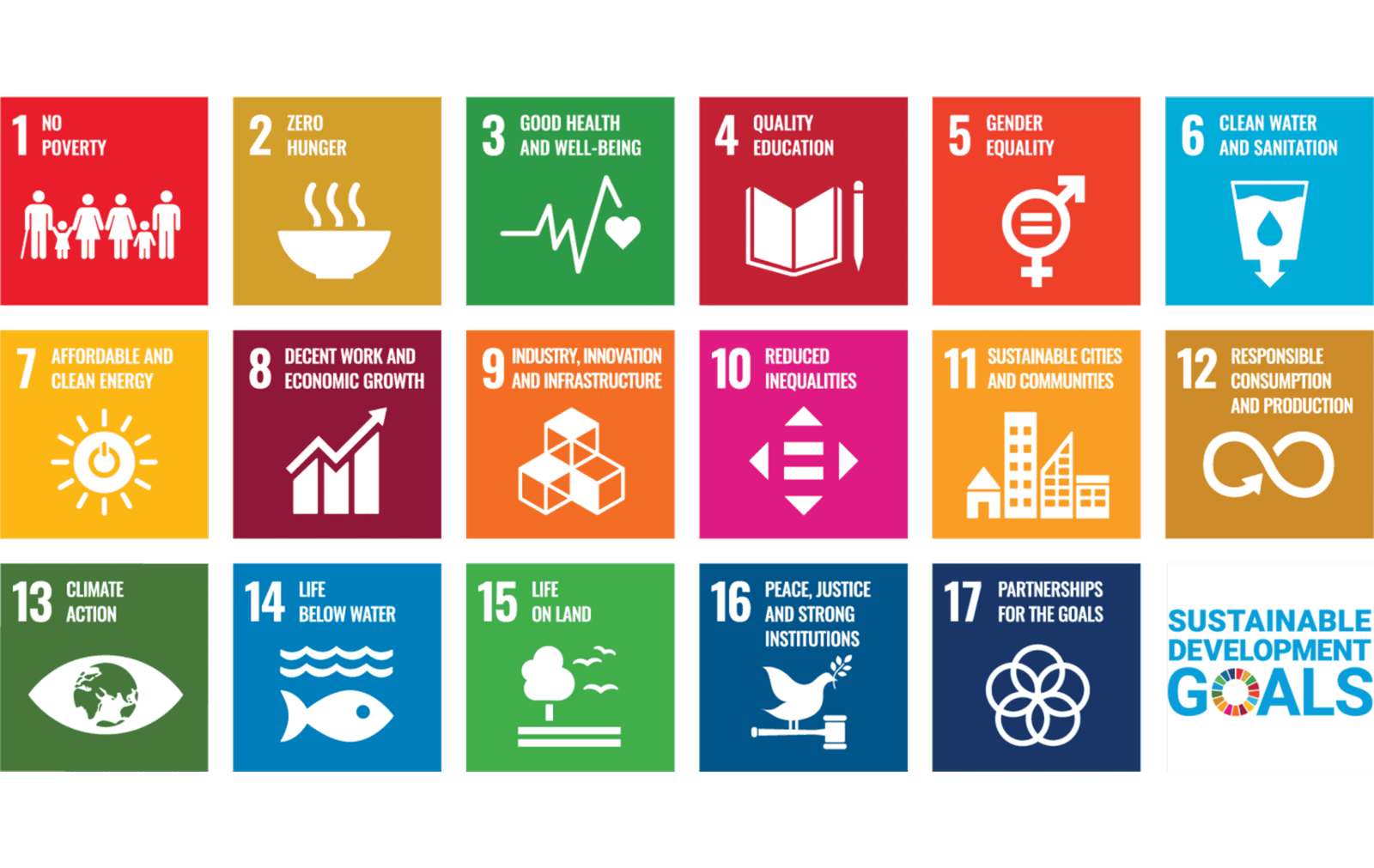 The United Nations 17 Sustainable Development Goals (SDGs)